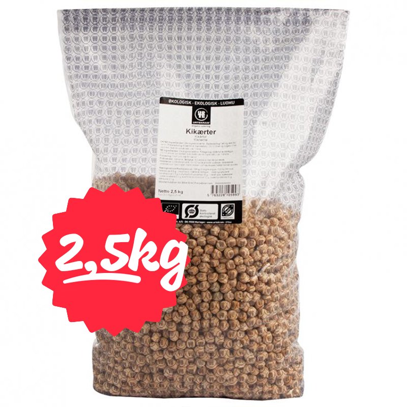 Luomu Kikherneitä 2,5 kg - 30% alennus