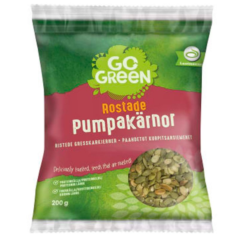 Paahdetut kurpitsansiemenet 200g - 26% alennus