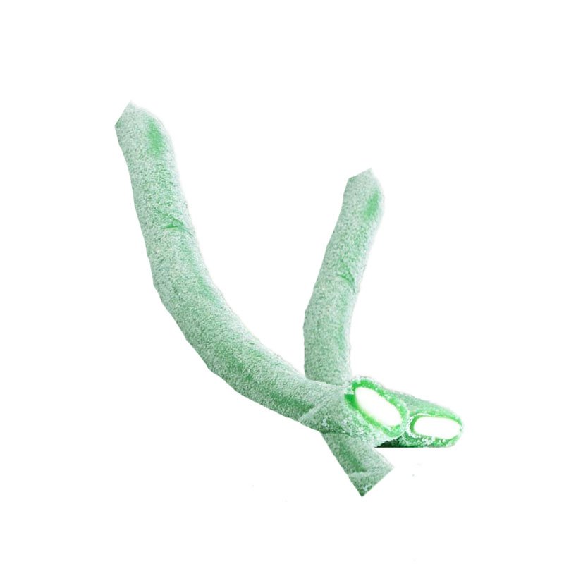 Laatikollinen karkkiremmejä "Sour Apple" 3,75 kg - 68% alennus