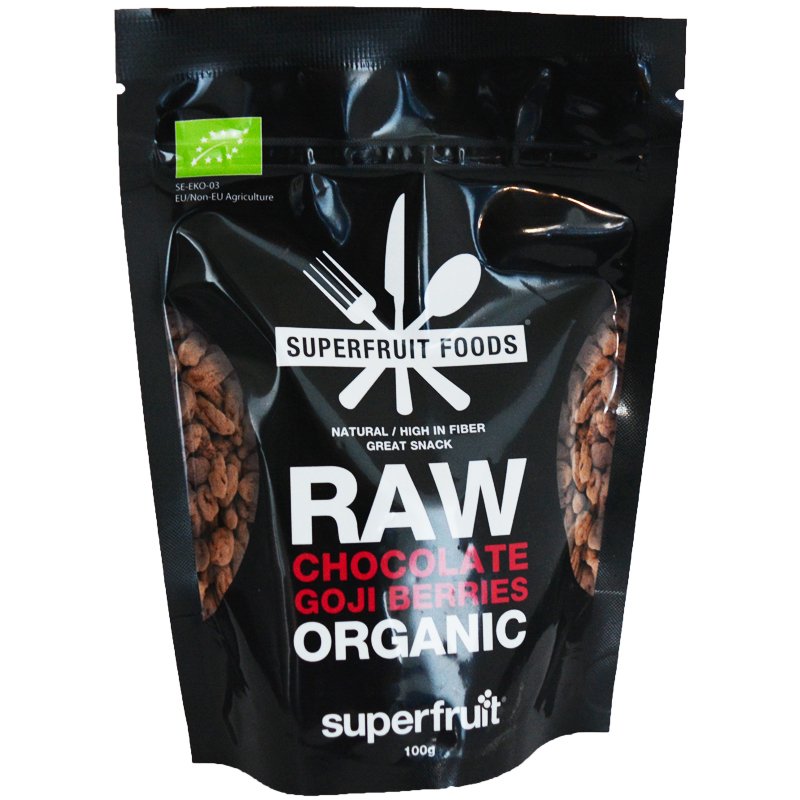 Luomu Suklaakuorrutetut Goji-Marjat 100g - 33% alennus
