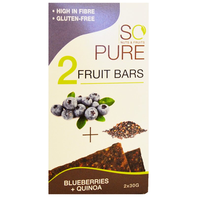 Hedelmäpatukat "Blueberries & Quinoa" 2 x 30 g - 74% alennus