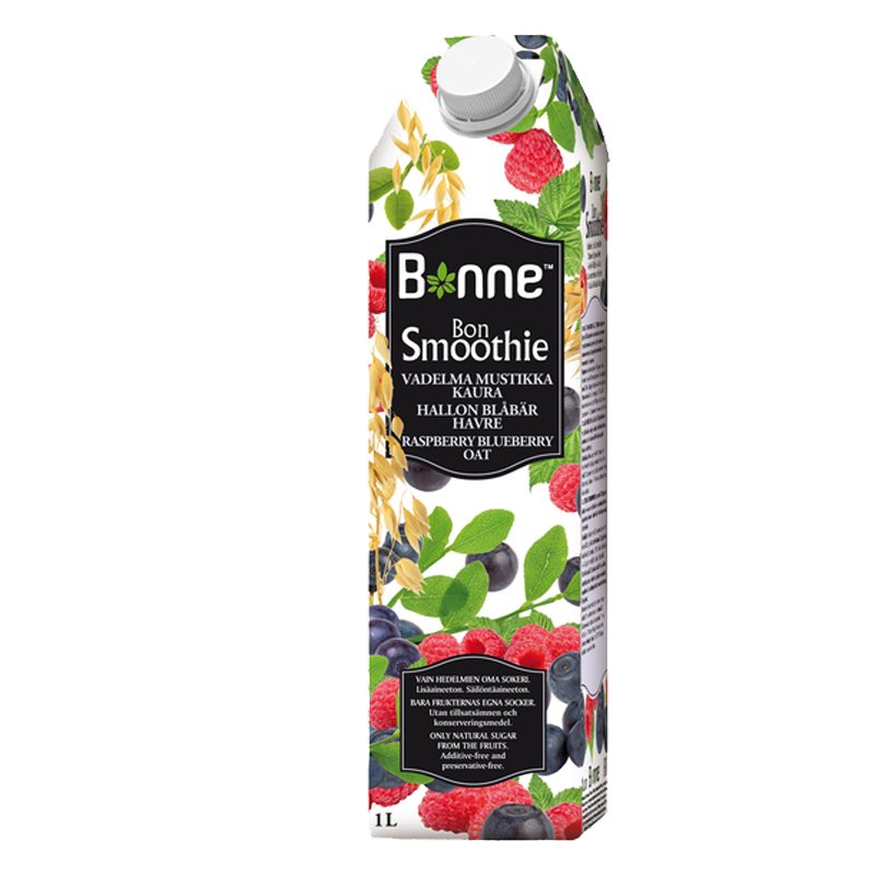 Smoothie Vadelma, Mustikka & Kaura - 30% alennus