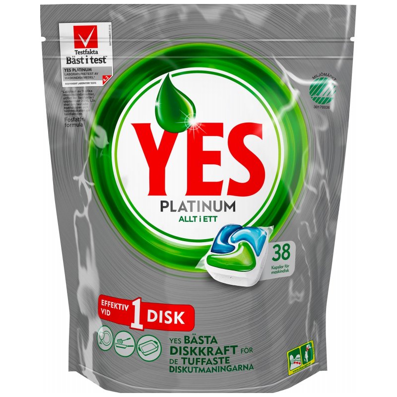 Astianpesutabletit "Platinum" 38 kpl - 60% alennus