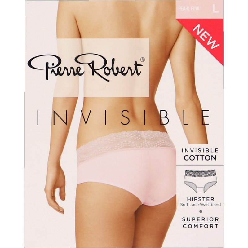 Invisible Hipster Lace Alushousut Vaaleanpunainen Koko L - 77% alennus