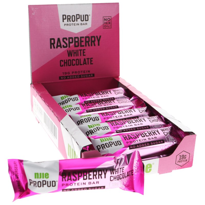 Proteiinipatukat Raspberry White Chocolate - 44% alennus