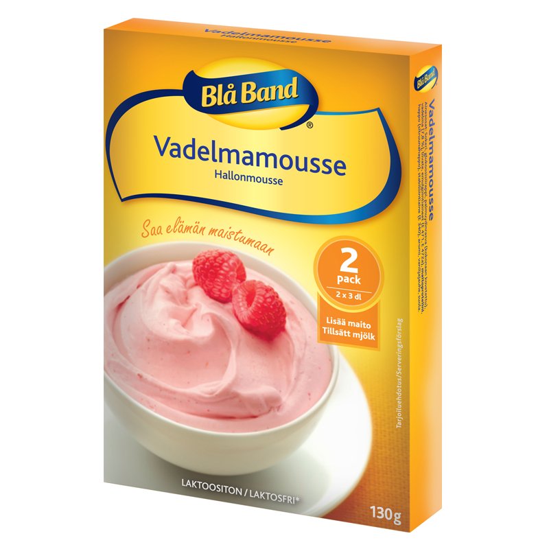 Vadelmamousse 2 x 3 dl - 35% alennus