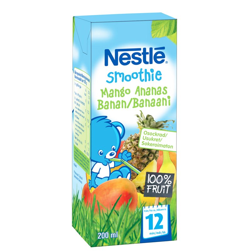 Lastenruoka Smoothie Mango & Ananas 200 ml - 28% alennus