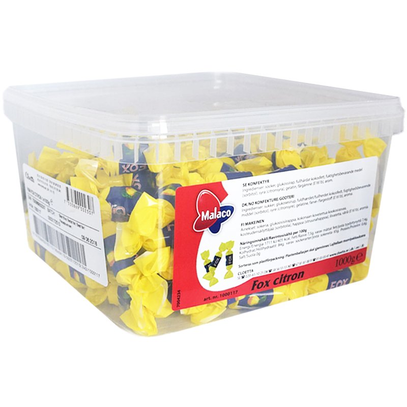 Laatikollinen makeisia, sitruuna 1 kg - 44% alennus