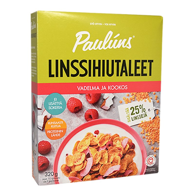 Linssihiutaleet Vadelma & Kookos - 52% alennus