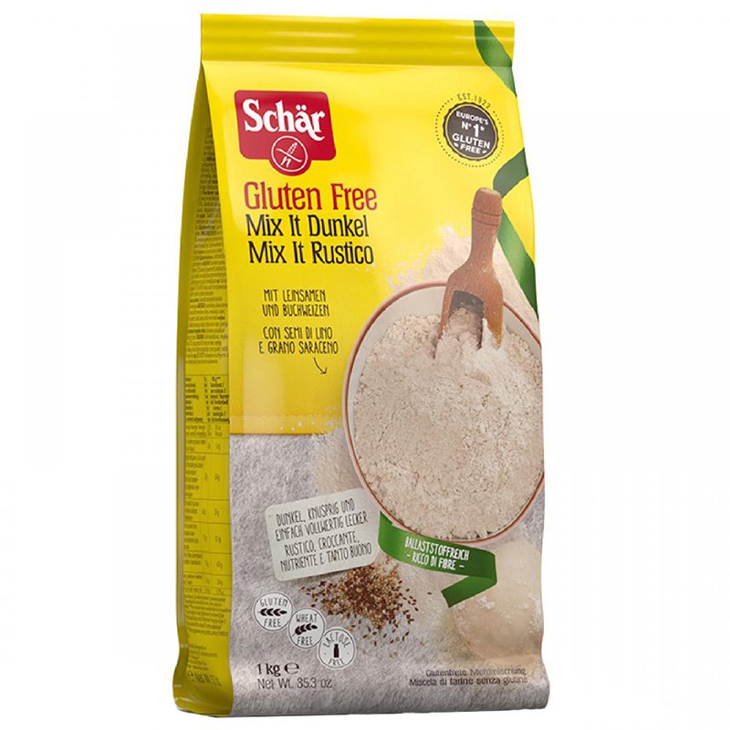 Gluteenittomat leivonta-ainekset, tumma 1 kg - 50% alennus