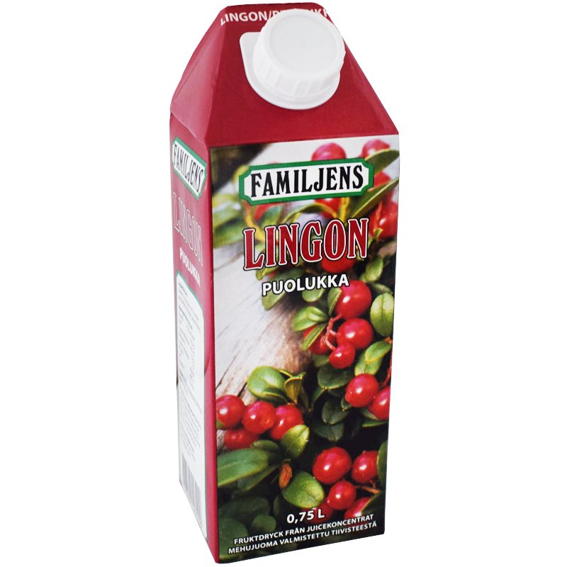 Puolukkamehu 750ml - 34% alennus
