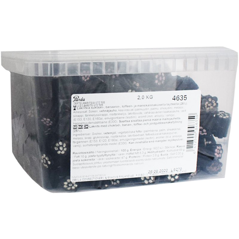 Panda Täytelakritsisekoitus 2kg - 33% alennus