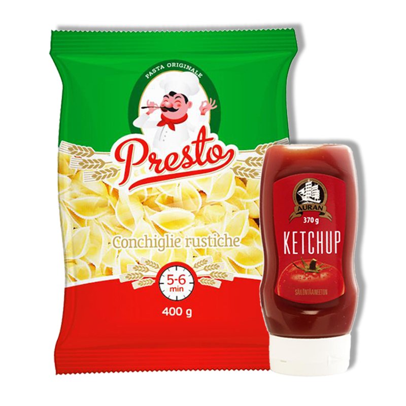 Pasta & Ketsuppi - 66% alennus