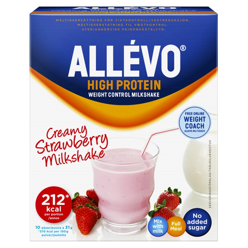 Ateriankorvikepirtelö "Creamy Strawberry" 10 x 31g - 50% alennus