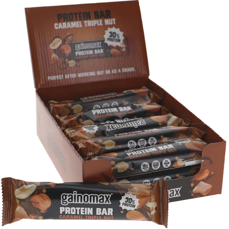 Proteiinipatukat Karamelli & Pähkinä - 25% alennus