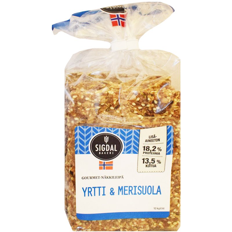 Näkkileipä Yrtti & Merisuola - 45% alennus