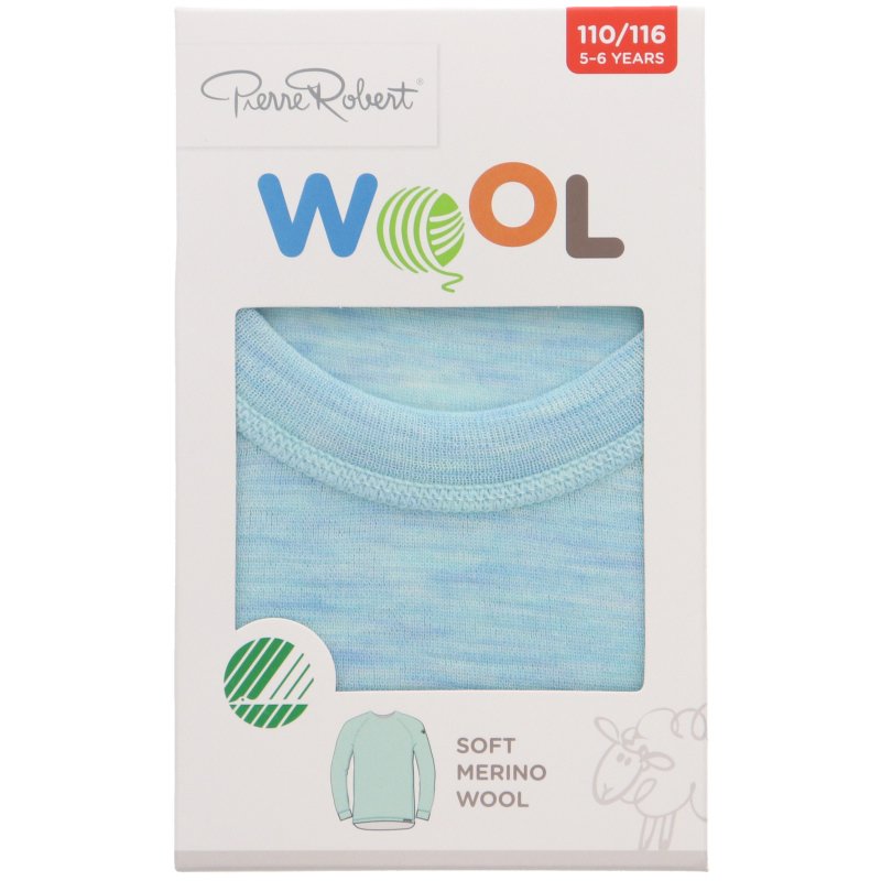 Merinovillapaita Lapset, 110-116 Mint Melange - 65% alennus