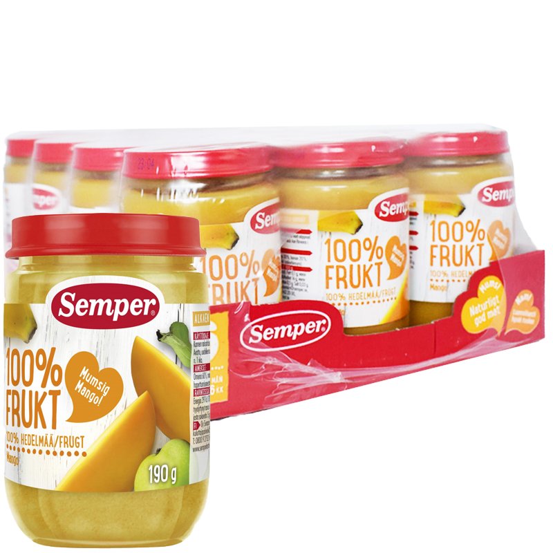 Kokonainen Laatikollinen - Lastenruoka Mango 12 x 190g - 38% alennus