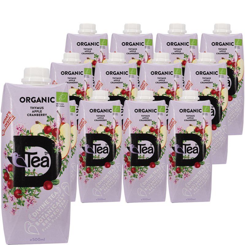 Luomu Teejuomat Thymus, Apple & Cranberry 12kpl - 78% alennus