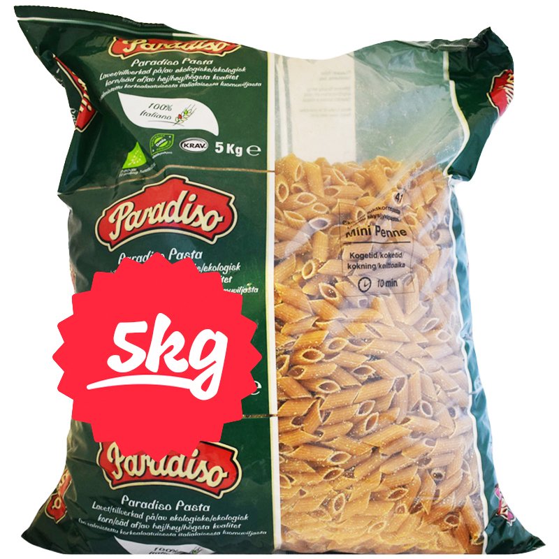 Luomu Pasta "Mini Penne" 5kg - 54% alennus