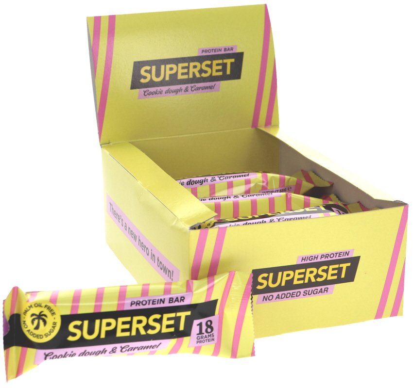 Proteiinipatukat Cookie Dough & Caramel 12kpl - 36% alennus