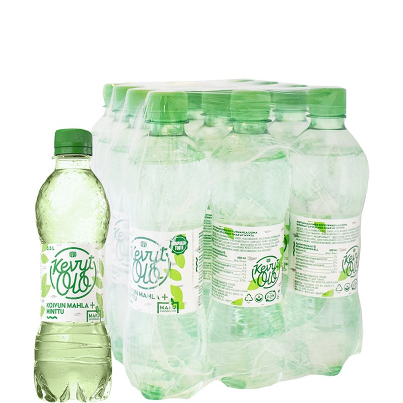 Virvoitusjuomat Koivunmahla & Minttu 12kpl - 40% alennus