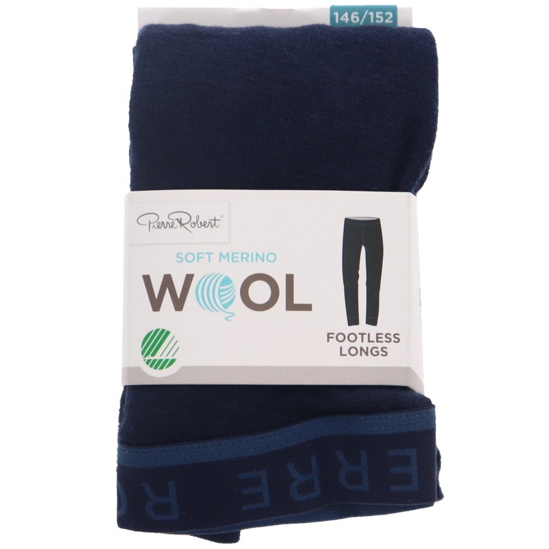 Merinovillapitkikset lapset, koko146-152 navy - 52% alennus