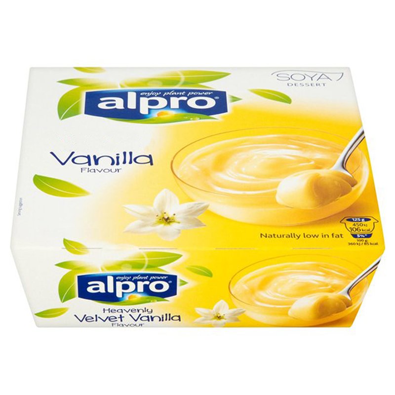 Soijajälkiruoka, vanilja 4 x 125 g - 57% alennus