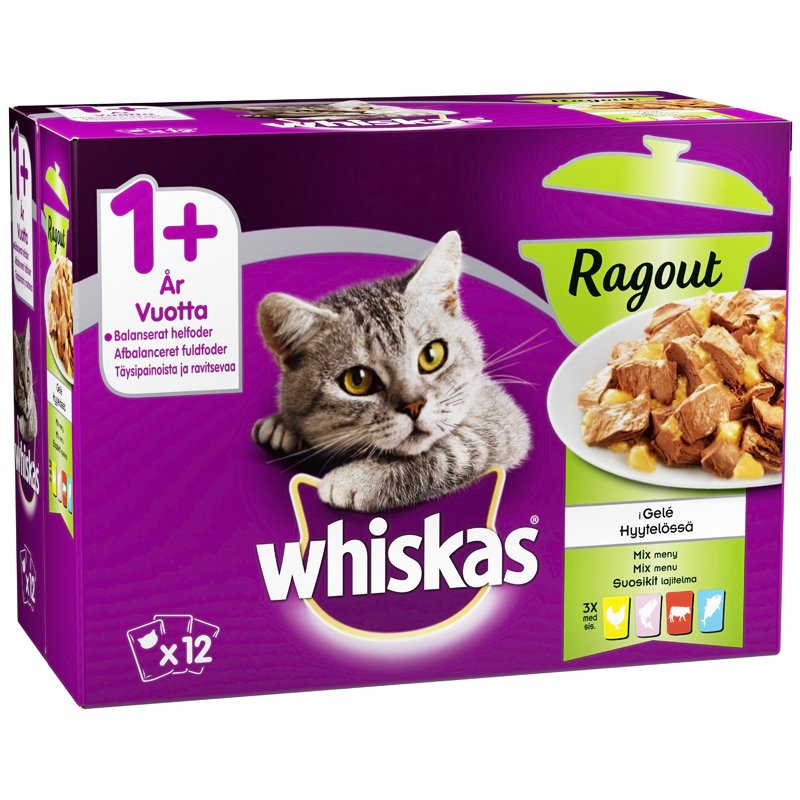 Kissanruoka Lihalajitelma 12kpl - 24% alennus