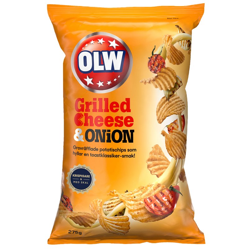 Sipsit "Grilled Cheese & Onion" 275g - 57% alennus