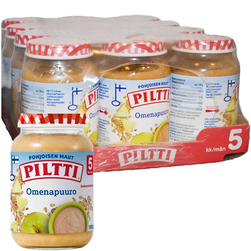 Lastenruoka Omenapuuro 12kpl - 48% alennus