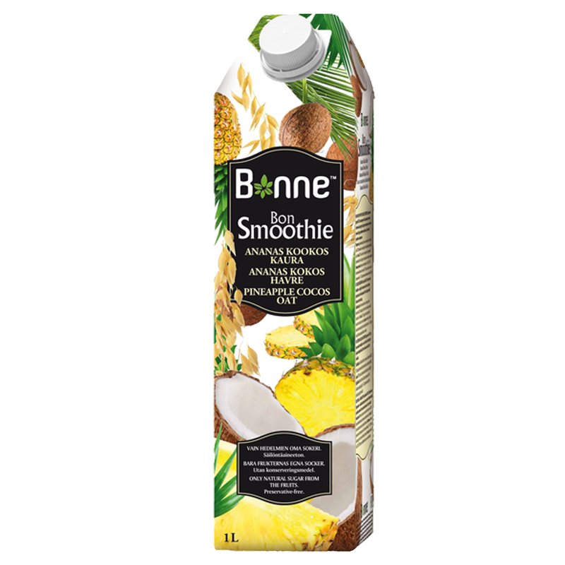 Smoothie Ananas, Kookos & Kaura - 25% alennus
