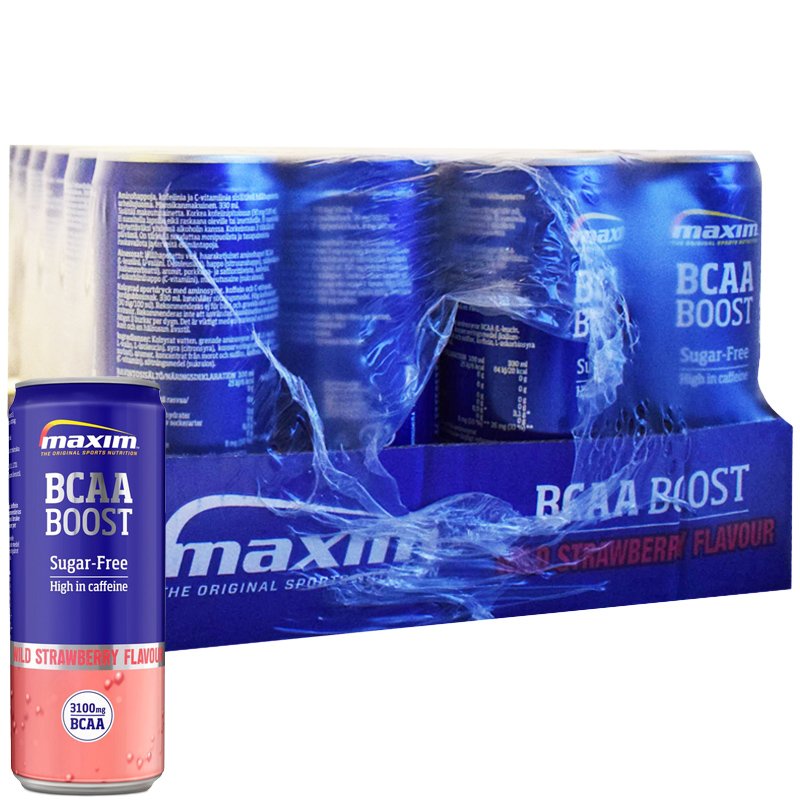 Laatikollinen "BCAA Boost" Treenijuomaa 24 x 330ml - 51% alennus