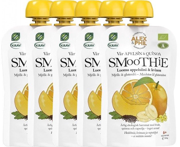 Luomu Smoothie Appelsiini & Kvinoa 5kpl - 26% alennus