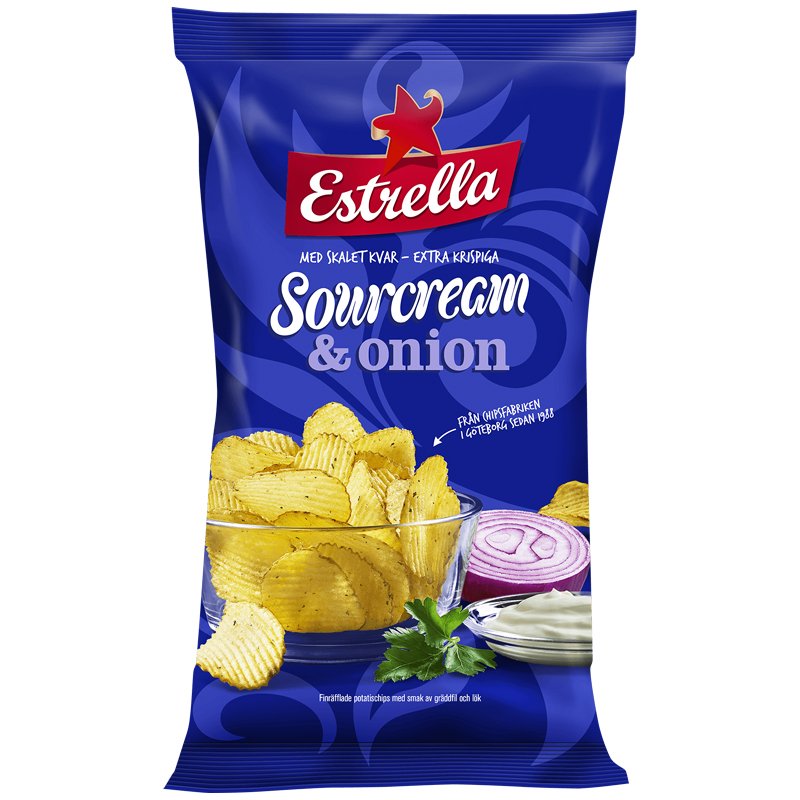 Sipsit "Sourcream & Onion" 40g - 20% alennus