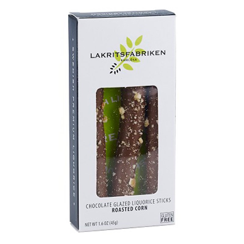 Lakritsitangot Maitosuklaa ja paahdettu maissi 45g - 43% alennus