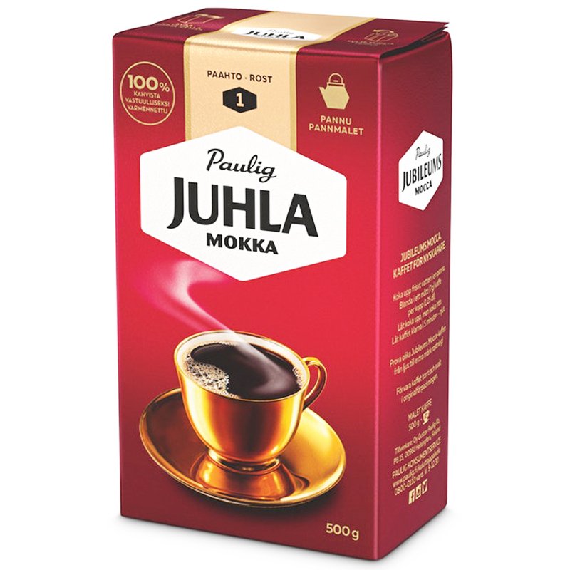 Juhla Mokka pannujauhettu kahvi 500g - 32% alennus