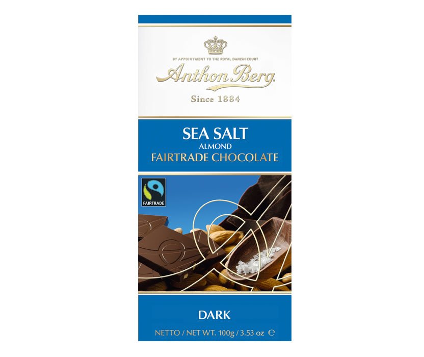 Tumma Suklaa Sea Saly & Almond 100g - 42% alennus