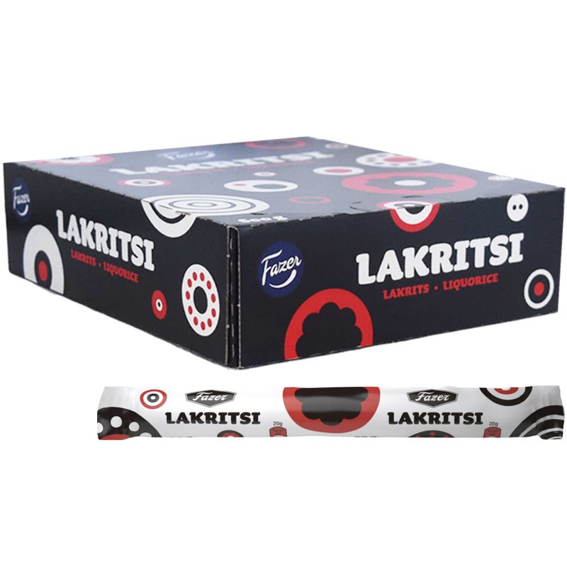 Laatikko: Lakritsitangot "Original" 30 x 20g - 20% alennus