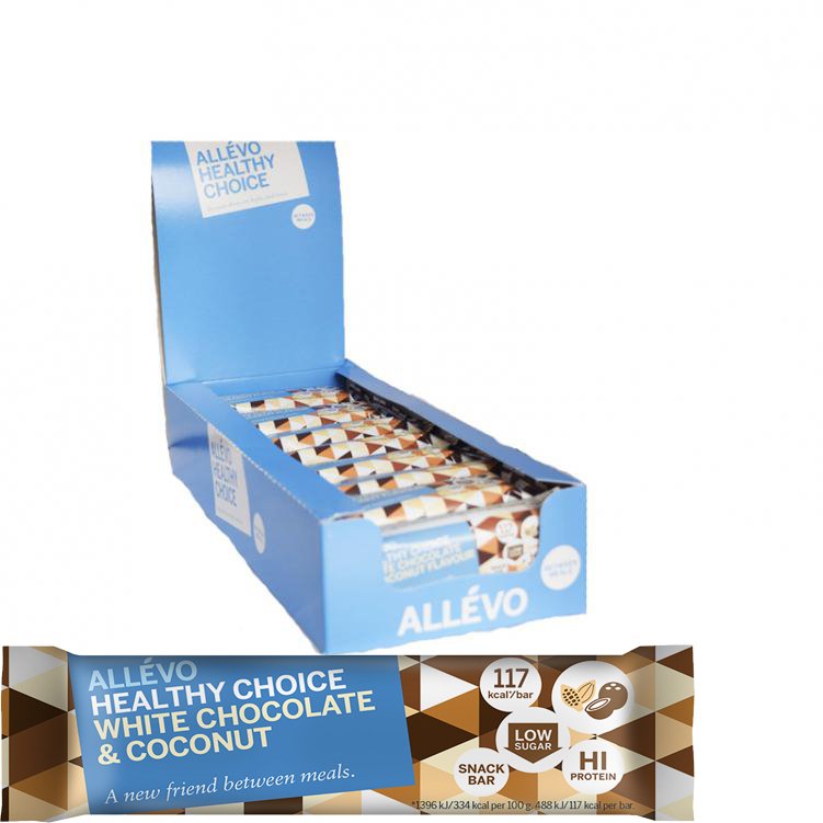 Välipalapatukoita White Chocolate & Coconut 24kpl - 72% alennus