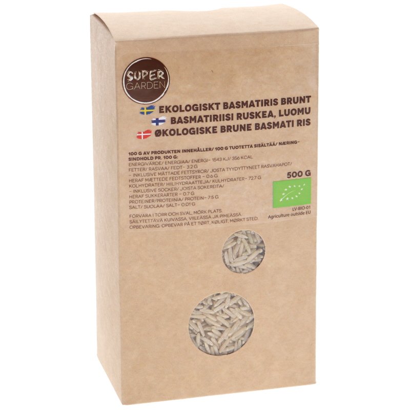 Basmatiriisi Ruskea 500 g - 22% alennus