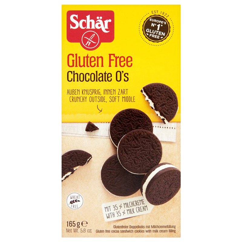 Keksit, gluteeniton "Chocolate & Milkcream" 165 g - 65% alennus