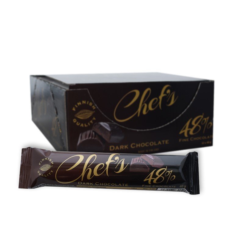 Laatikkollinen Tummasuklaapatukoita 32 x 40g - 77% alennus