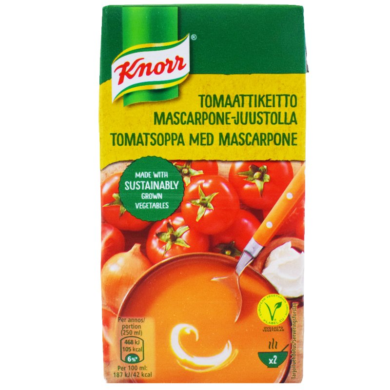 Tomaattikeitto Mascarpone-Juustolla 500ml - 25% alennus