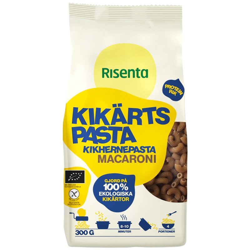 Kikhernepasta "Macaroni" gluteeniton 300 g - 57% alennus