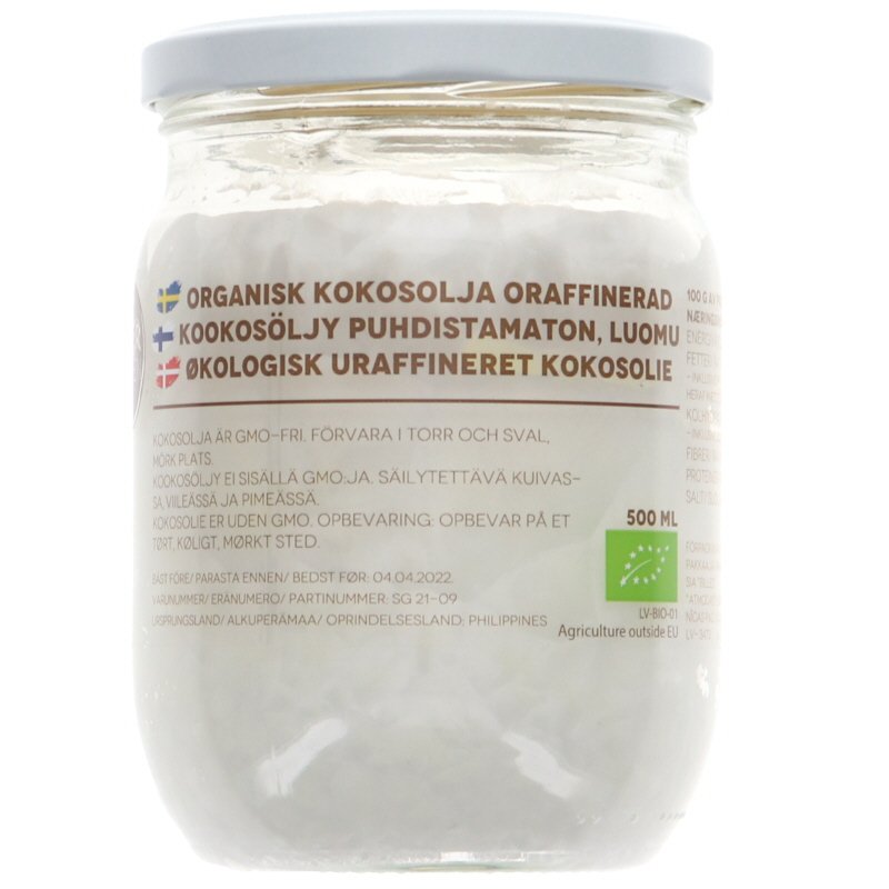 Luomu Kookosöljy - 25% alennus