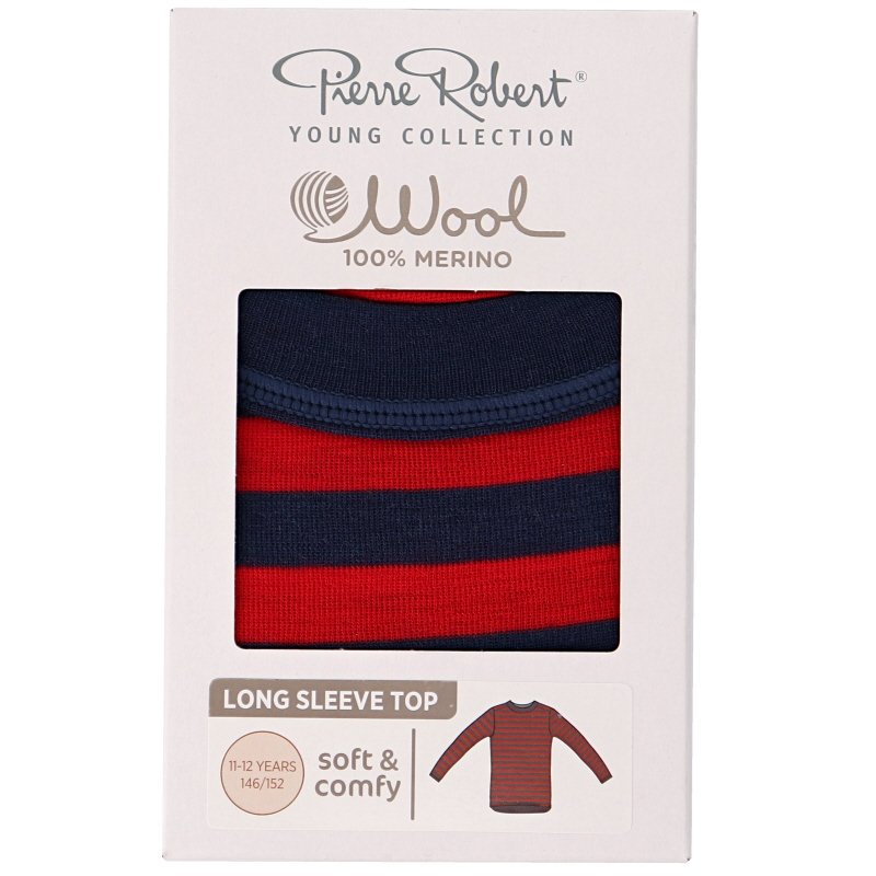 Merinovillapaita lapsille Navy Red, koko 146-152 - 78% alennus