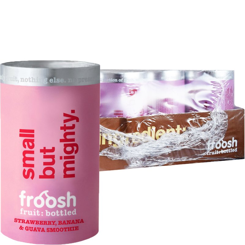 Laatikollinen Mansikka, Banaani & Guava Smoothieita 24 x 150ml - 37% alennus