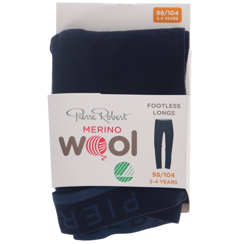 Merinovillapitkikset lapset, koko 98-104 navy - 52% alennus