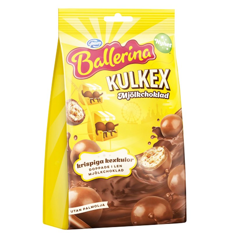 Keksikuulat Maitosuklaa 140g - 72% alennus